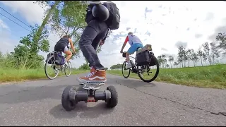 Dad's 70th Skate From Dunkirk France To Bruges Belgium To Damme on my Evolve Electric Skateboard GTR