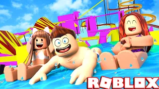 Roblox - DIA DE PARQUE AQUÁTICO - DIVERSÃO NO MAIOR PARQUE AQUÁTICO DO ROBLOX (Water Park Oceanic)