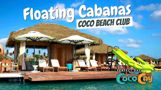 Coco Beach Club | Floating Cabanas Full Walkthrough Tour & Review | Perfect Day Coco Cay | 4K