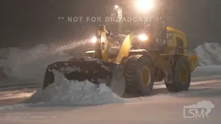 02-21-2023 Rawlins, WY  - Blizzard Begins-Insane Snowfall Rates-Cleaning Cars-Plows-Empty i80