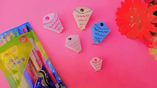 Paper crafts | Handmade paper fish | diy | fish game  | @I.R-Art_and-Craft  | fish game for kids