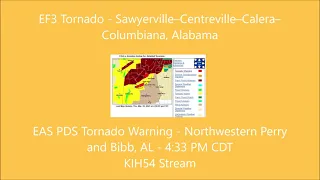 EAS Tornado Emergency and PDS Tornado Warning Compilation for 3-25-2021