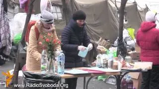 КИЕВ УТРО 22.02.2014 Спокойное утро на Майдане 22 февраля