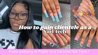 How to gain clientele as a nail tech 🤞🏾🤍
