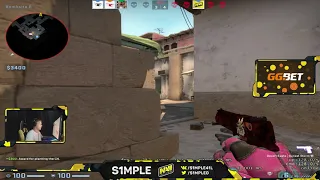 s1mple 1v4 FPL clutch