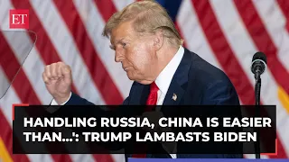 Handling Russia, China is easier than...': Trump lambasts Biden, mimics his 'lost' behaviour