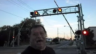 Railroad Crossing Malfunctions Before And After Amtrak Train