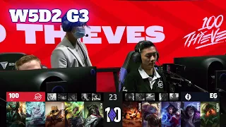 100 vs EG | Week 5 Day 2 S12 LCS Summer 2022 | 100 Thieves vs Evil Geniuses W5D2 Full Game