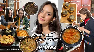 what I eat in a week at my KOREAN GRANDMA's house in BUSAN 🍜🤍 (Korean Food + Family Mukbang)