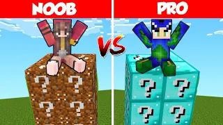 NOOB vs PRO: LUCKY BLOCK TOWER CHALLENGE in Minecraft Hindi 😱