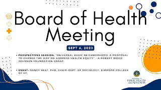 Board of Health Meeting - September 2023