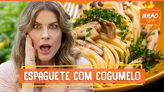 Macarrão com cogumelos-de-paris, shimeji e shiitake | Rita Lobo | Cozinha Prática