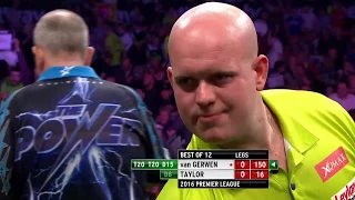 WHAT A COMEBACK! Taylor v Van Gerwen | 2016 Premier League