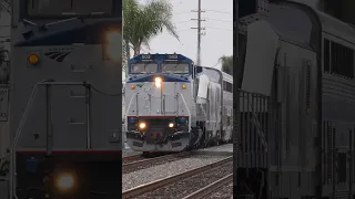 Amtrak Dash-8 Locomotive in Santa Ana! #shorts