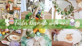 2022 EASTER DECORATE WITH ME // LIVING ROOM, DINING ROOM, KITCHEN // COOK THE DINNER FROM INSTAGRAM