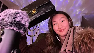 ASMR: My handbag-collection! 👛 (Soft whispering, tapping etc.)