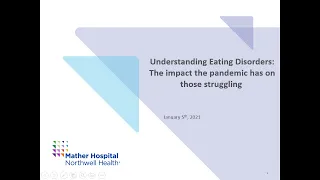 HealthyU webinar series - Understanding eating disorders