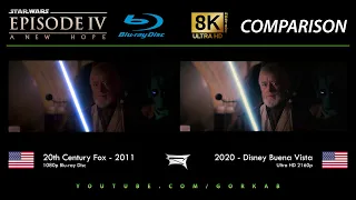 Blu-ray Versus - Star Wars Episode IV A New Hope (2011 vs 2020) 8K ULTRA HD Comparison