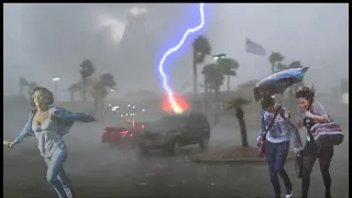 Apocalypse in Italy! Destructive winds and hail hit province of  Lecce, Parabita!