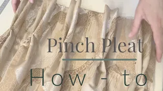 Pinch Pleat Interlined Curtains | How To | The Curtain Boutique