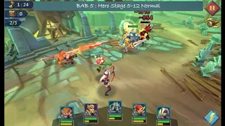 Lords Mobile Hero Stage : 5-12 Normal (Full Auto Combat)