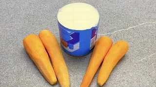 Mix condensed milk with carrots, you will be amazed! Super tasty cake recipe