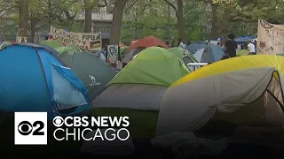 Pro-Palestinian encampments grow at University of Chicago, DePaul