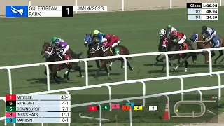 Gulfstream Park Carrera 1 - 4 de Enero 2023