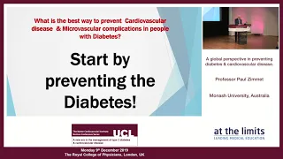 Professor Paul Zimmet - A global perspective in preventing diabetes & cardiovascular disease.