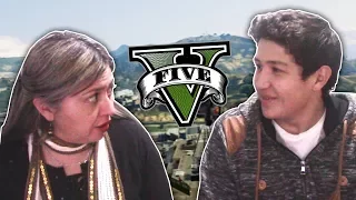 MI MAMÁ JUEGA GTA V ONLINE!! GTA 5 MOMENTOS DIVERTIDOS