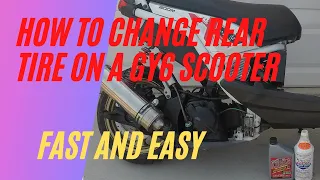 HOW TO CHANGE🛵 A REAR TIRE ON A GY6 SCOOTER #AVIDTV