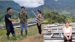 After a storm, her shack collapsed. Someone helped her and repaired it for her