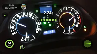 lexus is350 acceleration 306hp  (dragy)