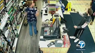 Video shows 12-year-old boy robbing Michigan gas station, firing gun | ABC7