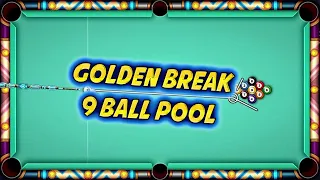 Golden break 9 ball pool 😱 8 Ball Pool 9 ball 1 shot win 🥳 9 Ball Pool trick shots