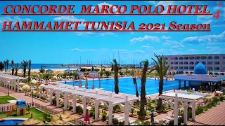 CONCORDE MARCO POLO HOTEL 2021 HAMMAMET НЕПЛОХАЯ ЧЕТВЕРКА TUNISIA