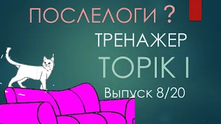 Тренажер словаря TOPIK I. 8 выпуск из 20.Послелоги