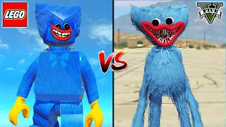 LEGO HUGGY WUGGY VS GTA 5 HUGGY WUGGY (POPPY PLAYTIME) - WHO IS BEST?