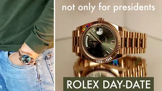 Rolex Day Date Rose Gold and Olive Green Dial Review | The Rolex not only for the Presidents