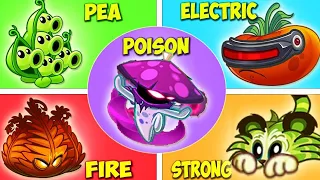 Nightcap vs Tiger Grass vs Ultomato vs Pea Pod - Who Will Win? - Pvz 2 Plant vs Plant