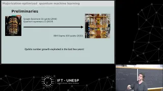 Colloquium: Gabriel Carlo: Majorization-optimized quantum machine learning