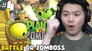 MELAWAN RAJA DARI PARA ZOMBIE, DR. ZOMBOSS!! | Plants vs. Zombies 2 - Indonesia #4