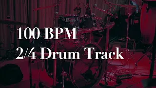 100 BPM  2/4 Drum Track