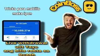 CoinBoss App | withdraw ulit Tayo | tricks para mabilis maka ipon #coin #coinboss