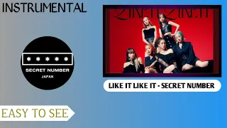 LIKE IT LIKE IT - SECRET NUMBER (INSTRUMENTAL / no vocal)