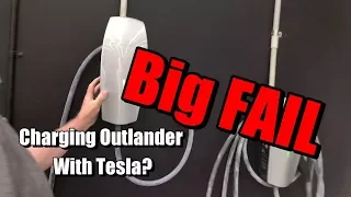 Does a Tesla Destination Charger work with an Outlander PHEV MY18?