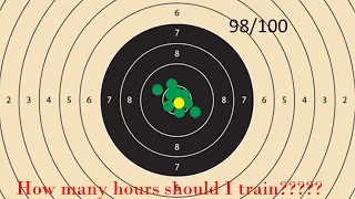 How many hours I should train in the 10M Air Pistol event?