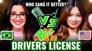 DRIVERS LICENSE - Heloísa Gibertoni (BRAZIL 🇧🇷) VS. Angelica Hale (USA 🇺🇲) | Who sang it better?