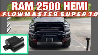 2015 RAM 2500 HEMI 3 INCH EXHAUST w/ FLOWMASTER SUPER 10!