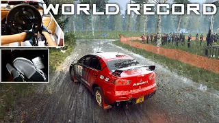 [World Record #22] Mitsubishi Lancer EvoX | T300RS TH8A Pedal Cam | DiRT Rally 2.0